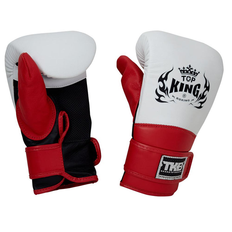 Top King White Triple Tone Bag-handschoenen met gesloten duim