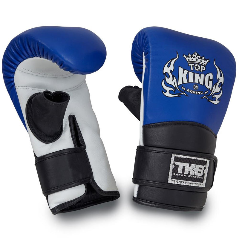 Top King Blue Triple Tone Bag-handschoenen met open duim