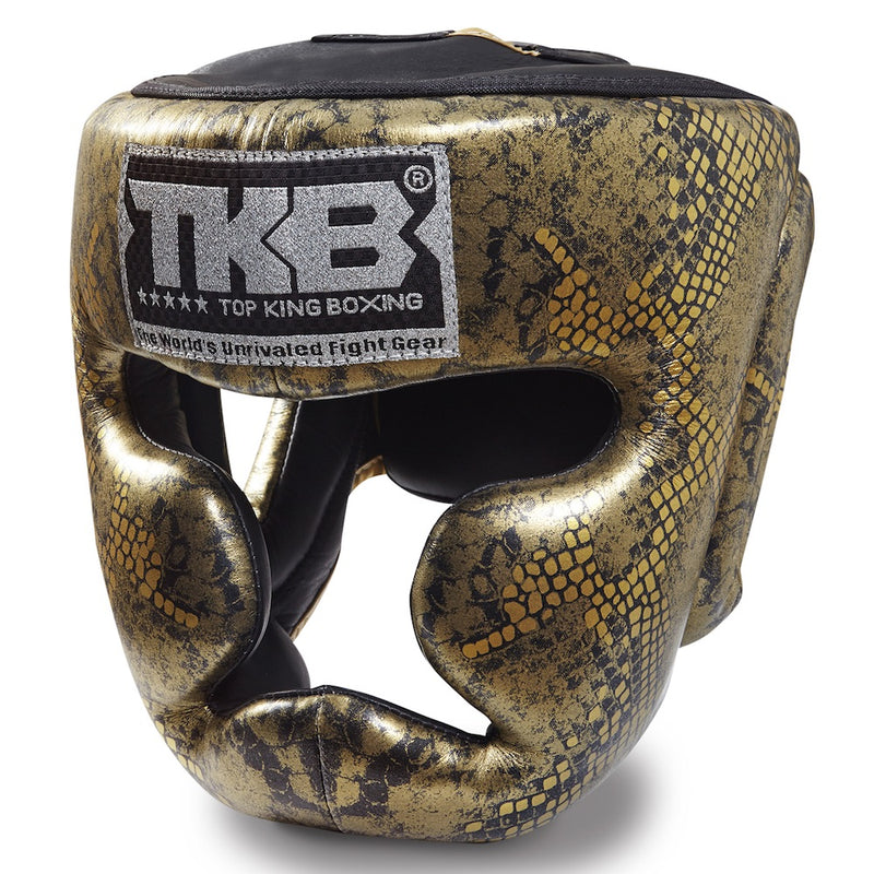 Top King goud / zwart "Snake Edition" hoofdbeschermer